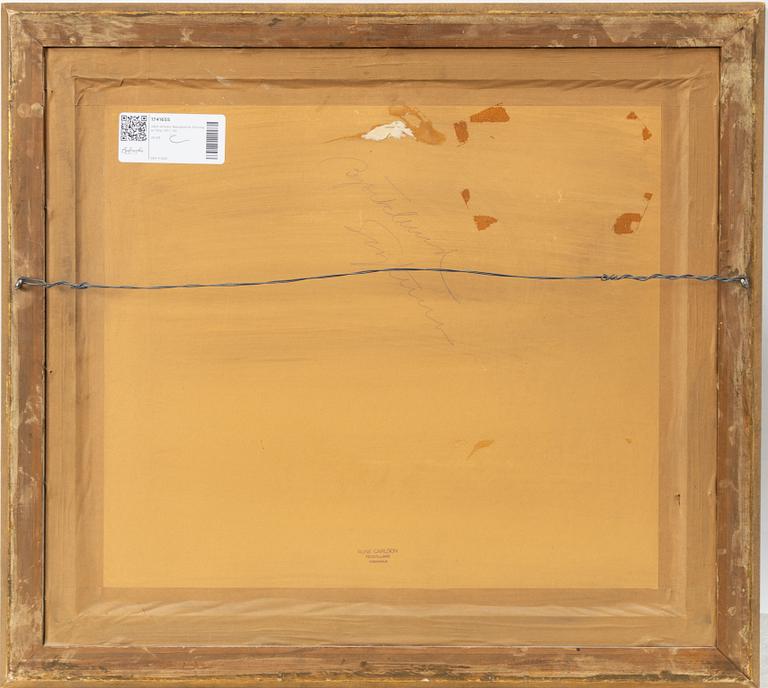 Albin Amelin, "Rivning av färg" (Scraping off paint).