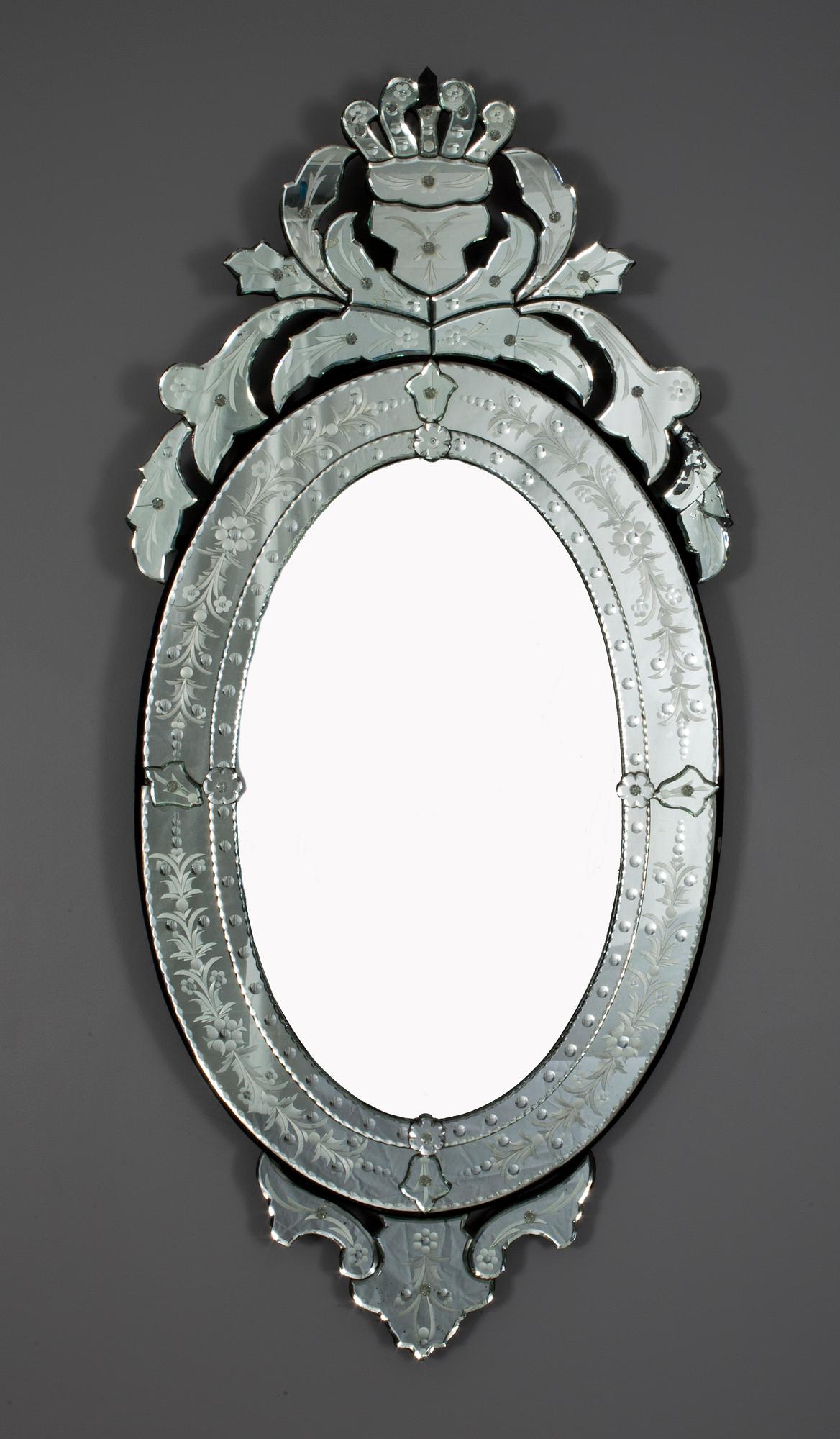 SPEGEL, "Venetian", Murano, 1900-tal.