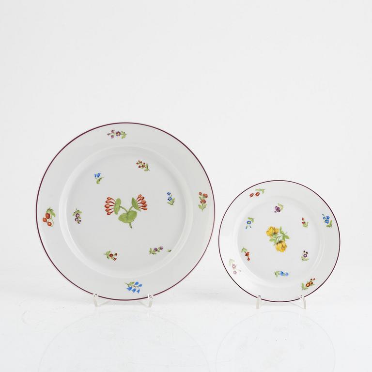 A 92-piece porcelain dinner service, Nymphenburg, Germany.