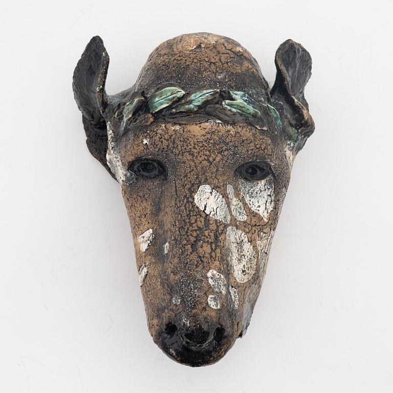 Henrik Allert, sculpture, stone ware, signed.