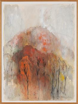 Ruben Heleander, gouache, signed.