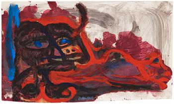 CO Hultén, mixed media on paper, signed and executed 1948/49.