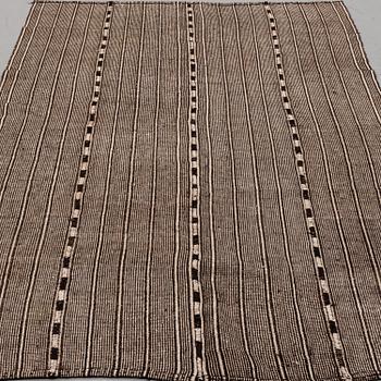 A CARPET, flat weave, around 274 x 150 cm.