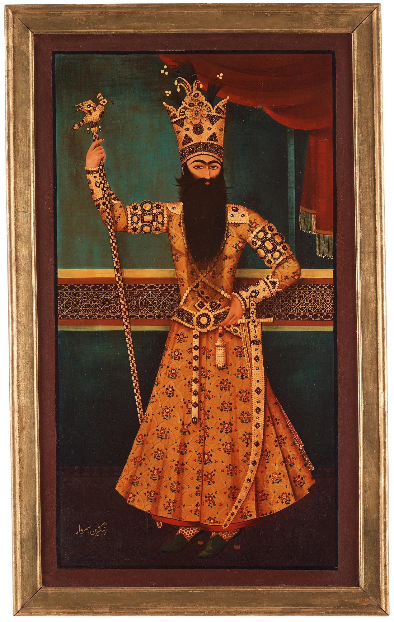 Mihr 'Ali Hans efterföljd, "Fath-Ali Shah Qajar" (1772-1834).
