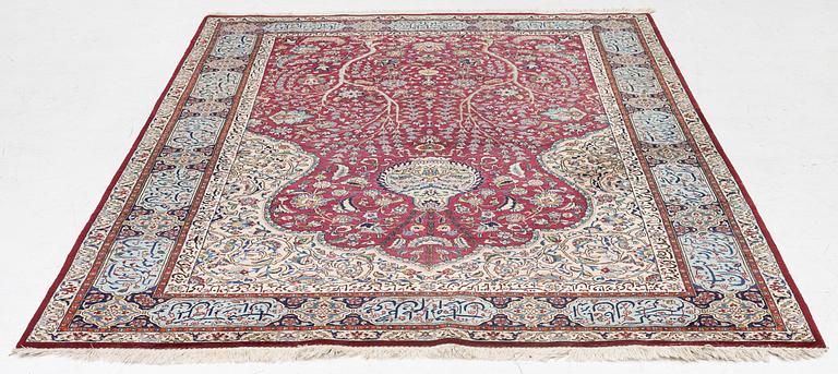 A Tabriz carpet, north-western Iran, figural, c. 270 x 180 cm.