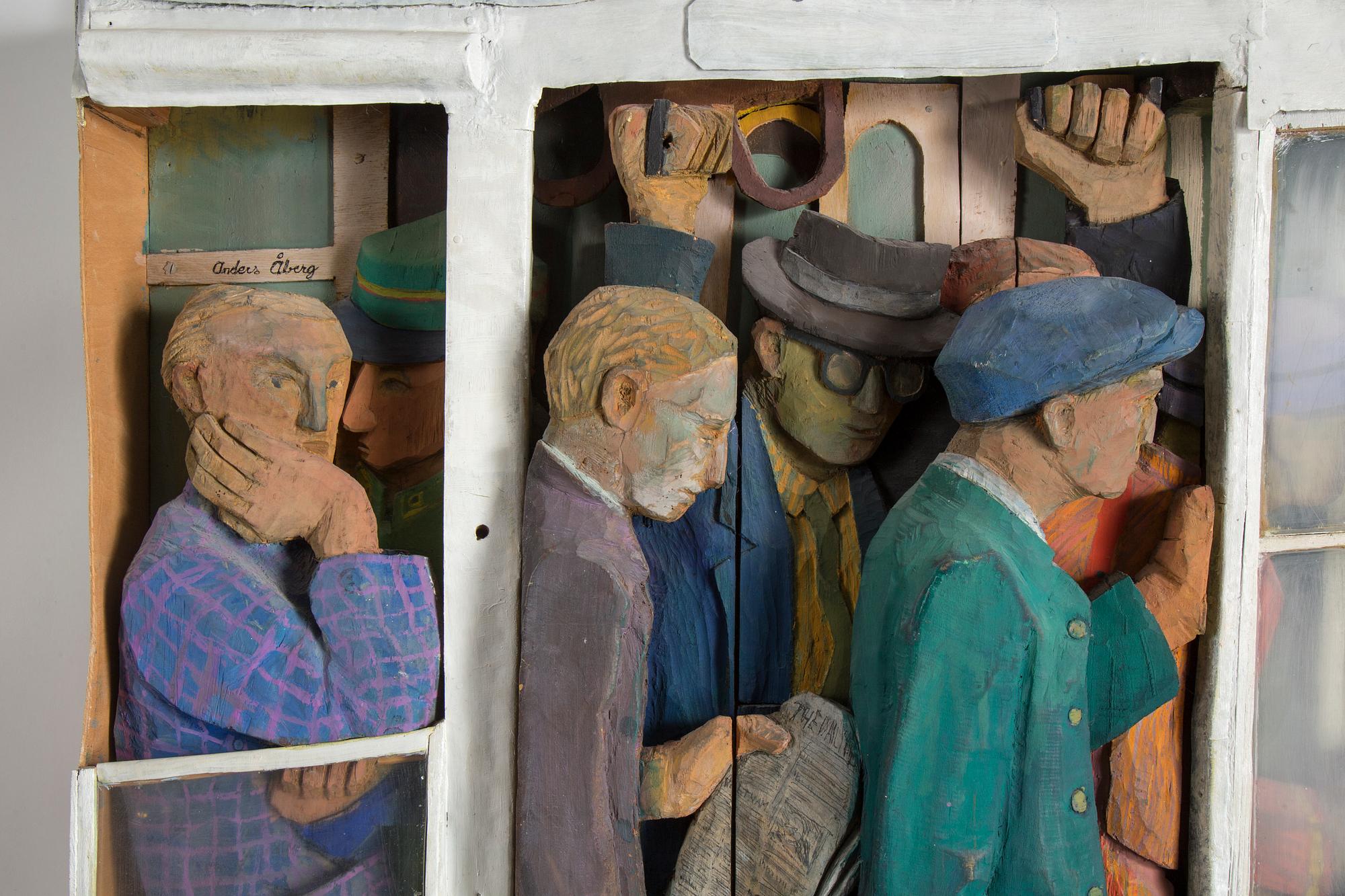 ANDERS ÅBERG, wall-sculpture/relief, signed Anders Åberg.