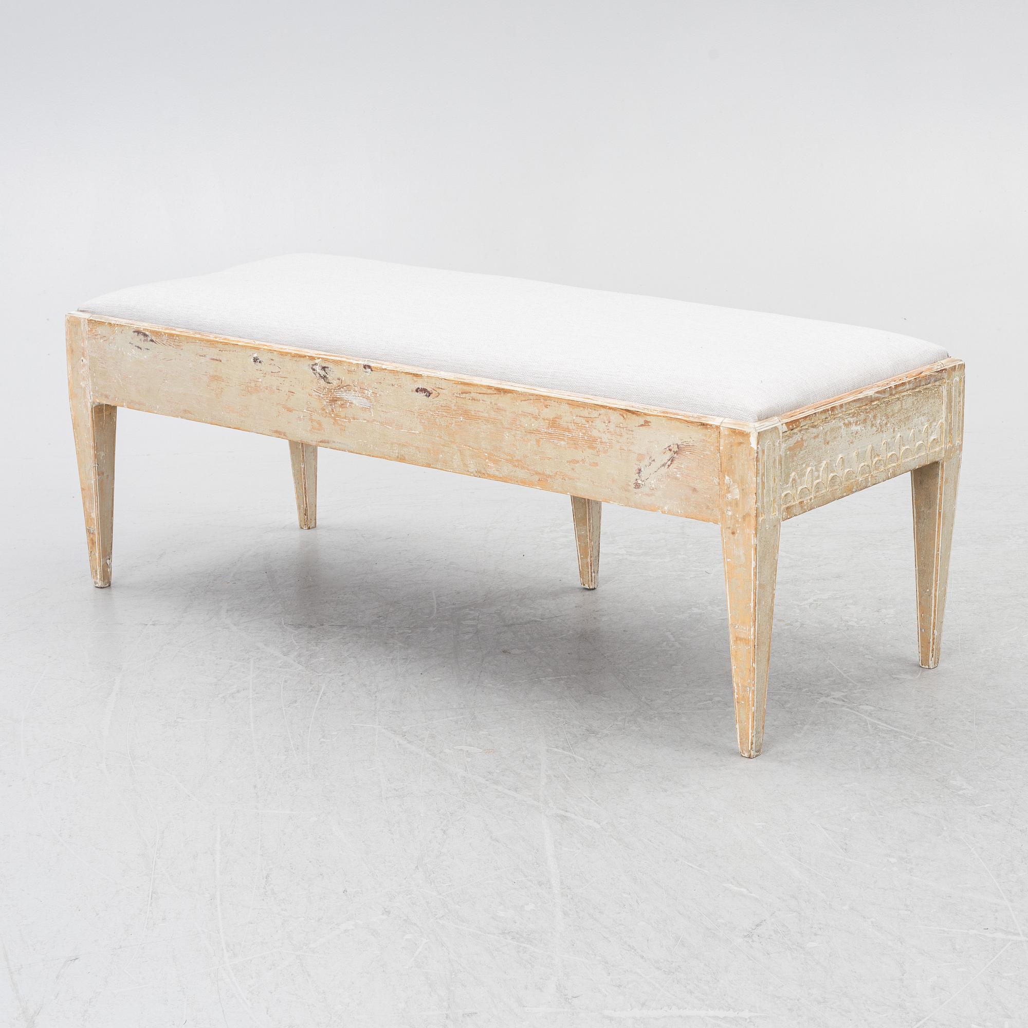 Bench, Gustavian, early 19th century.