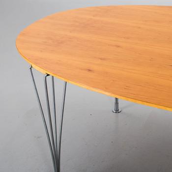 A BRUNO MATHSSON & PIET HEIN "SUPERELLIPSE" TABLE, Fritz Hansen, Denmark.