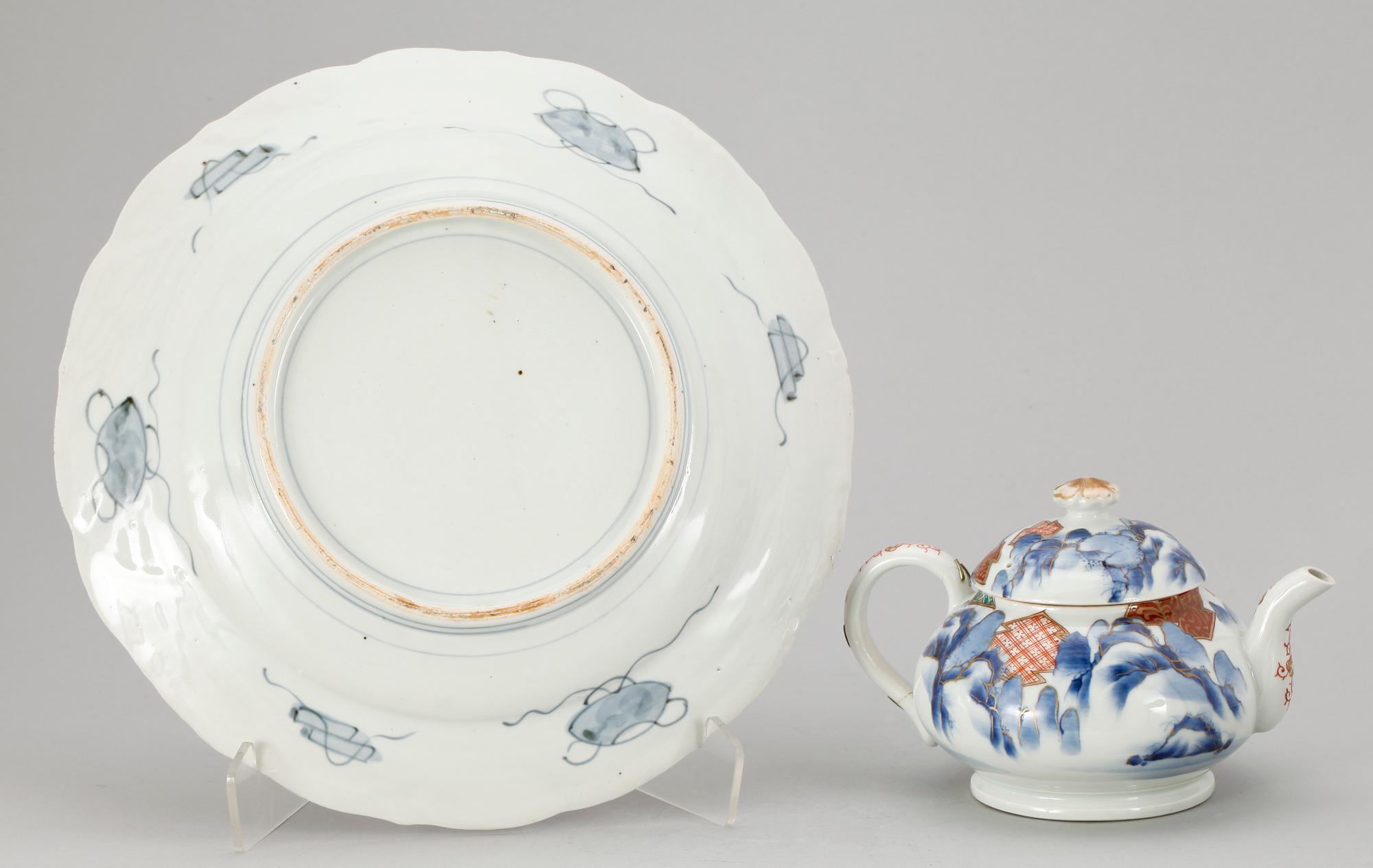 PARTI PORSLIN, 3 delar, Japan, 1800-1900-tal.