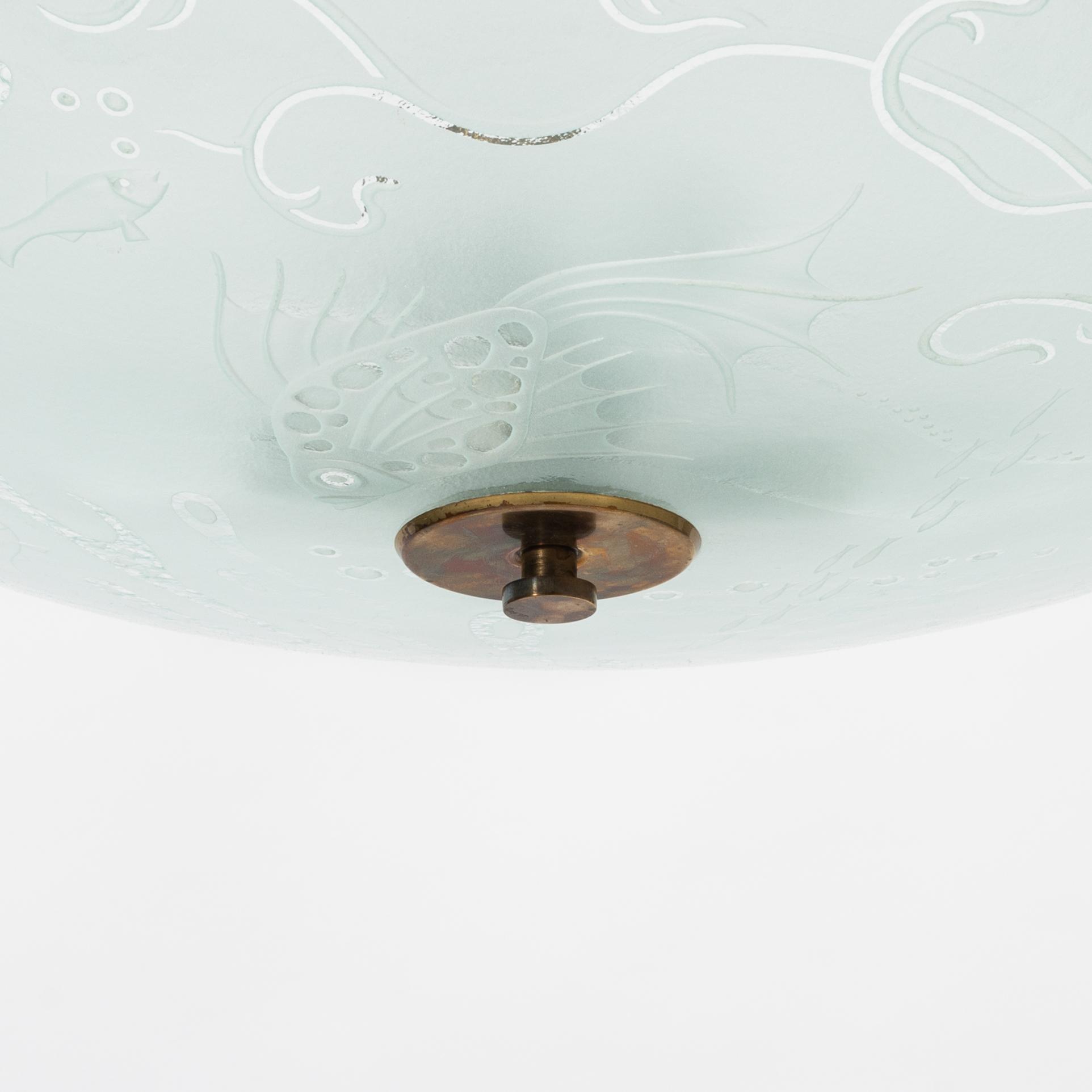 Glössner & Co, taklampa, Swedish Modern, 1940-tal.