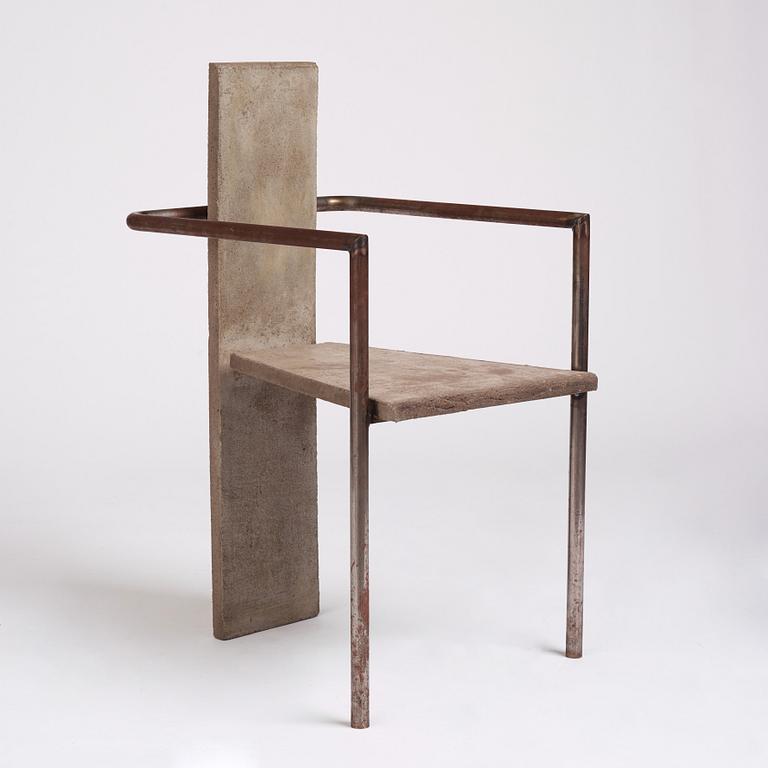Jonas Bohlin, "Concrete", karmstol, ed. 35/100, Källemo, Värnamo 1981.
