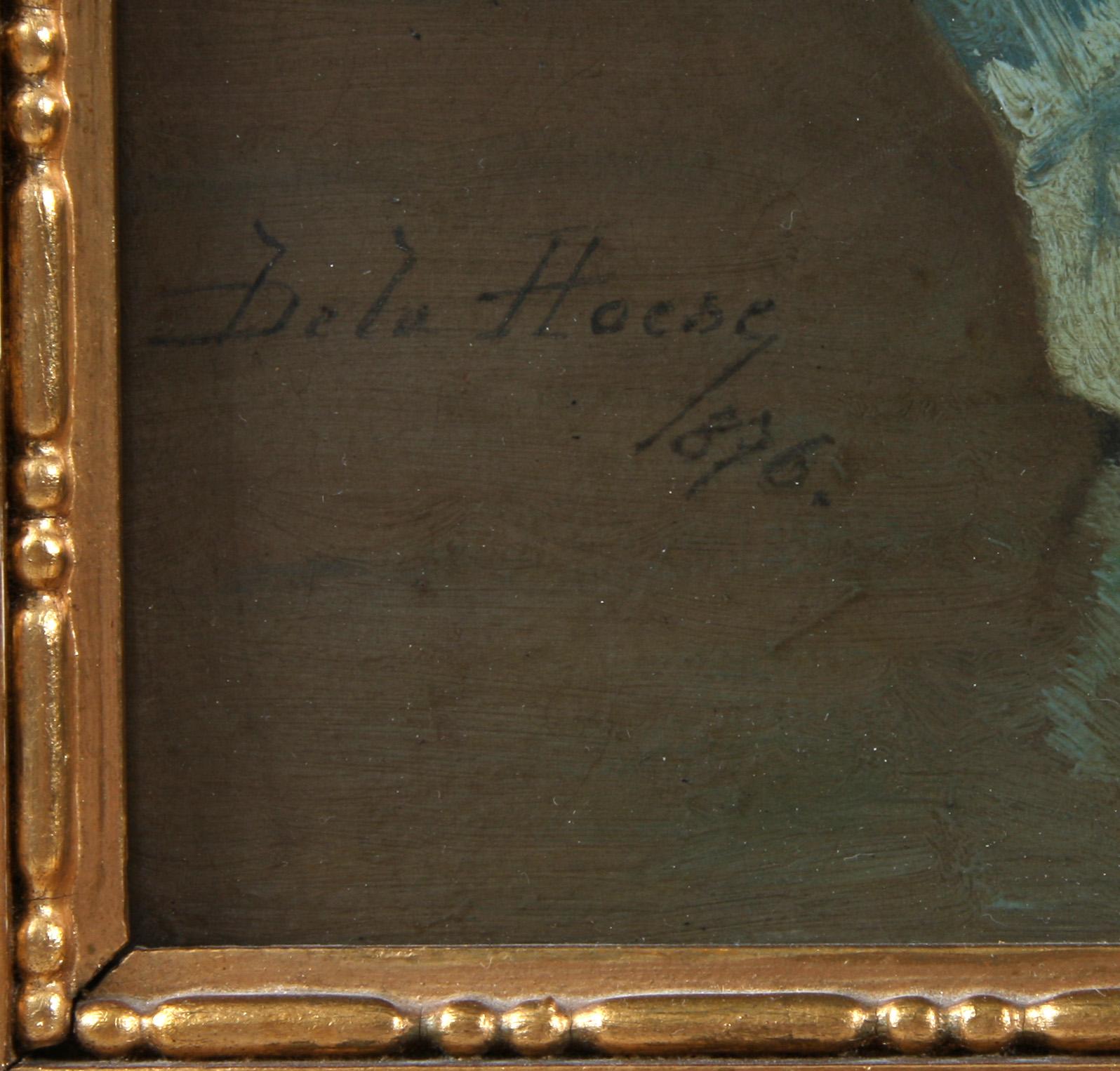 BELA HOESE, olja på pannå, sign. o dat. 1876.