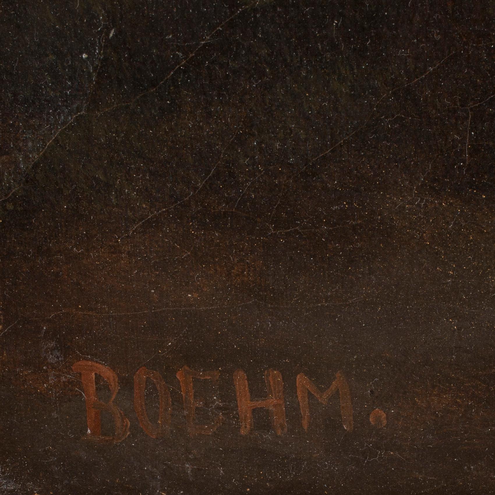 EDUARD BOEHM, tillskriven, olja på duk, signerad.
