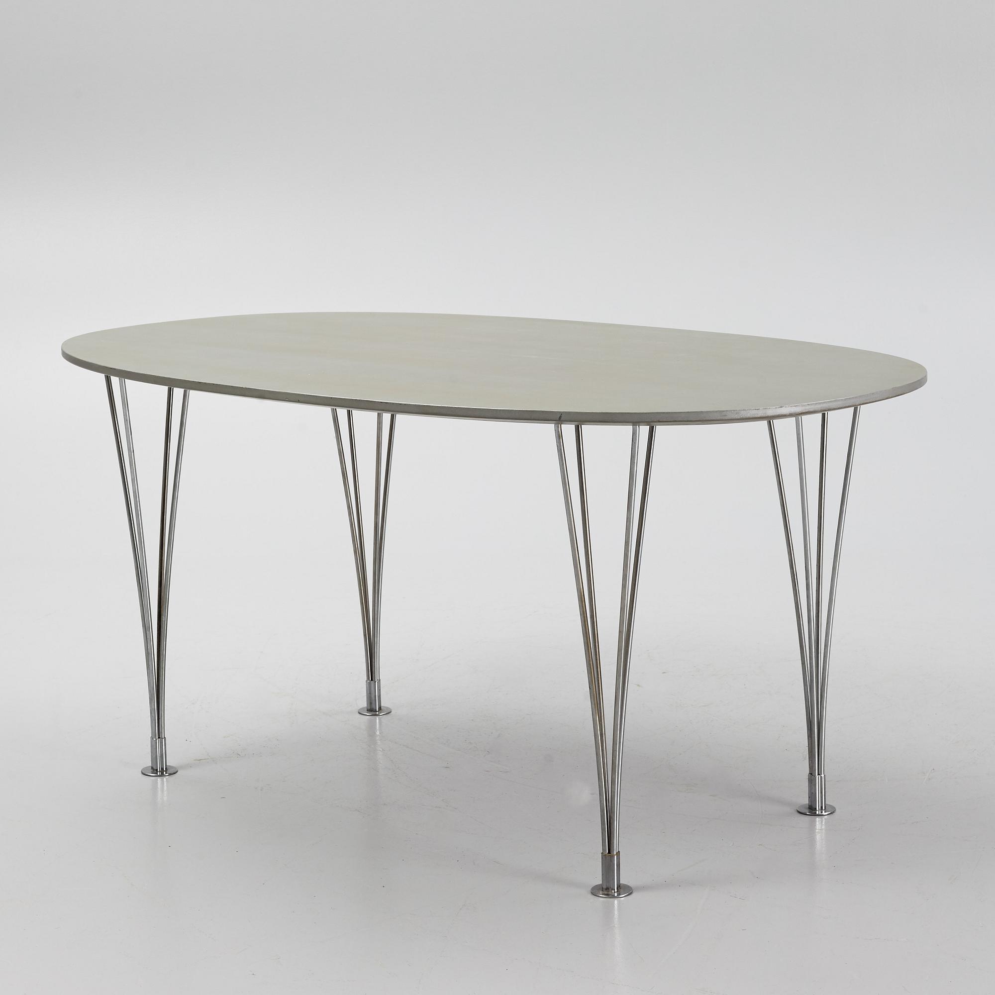 Bruno Mathsson & Piet Hein, matbord, "Superellips", Mathsson International, Värnamo.