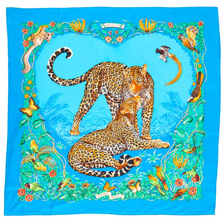HERMÈS, scarf, "Jungle love".