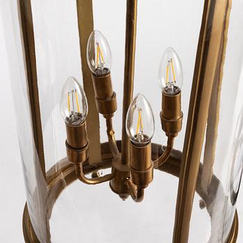 A pair of ceiling lanterns, contemporary.