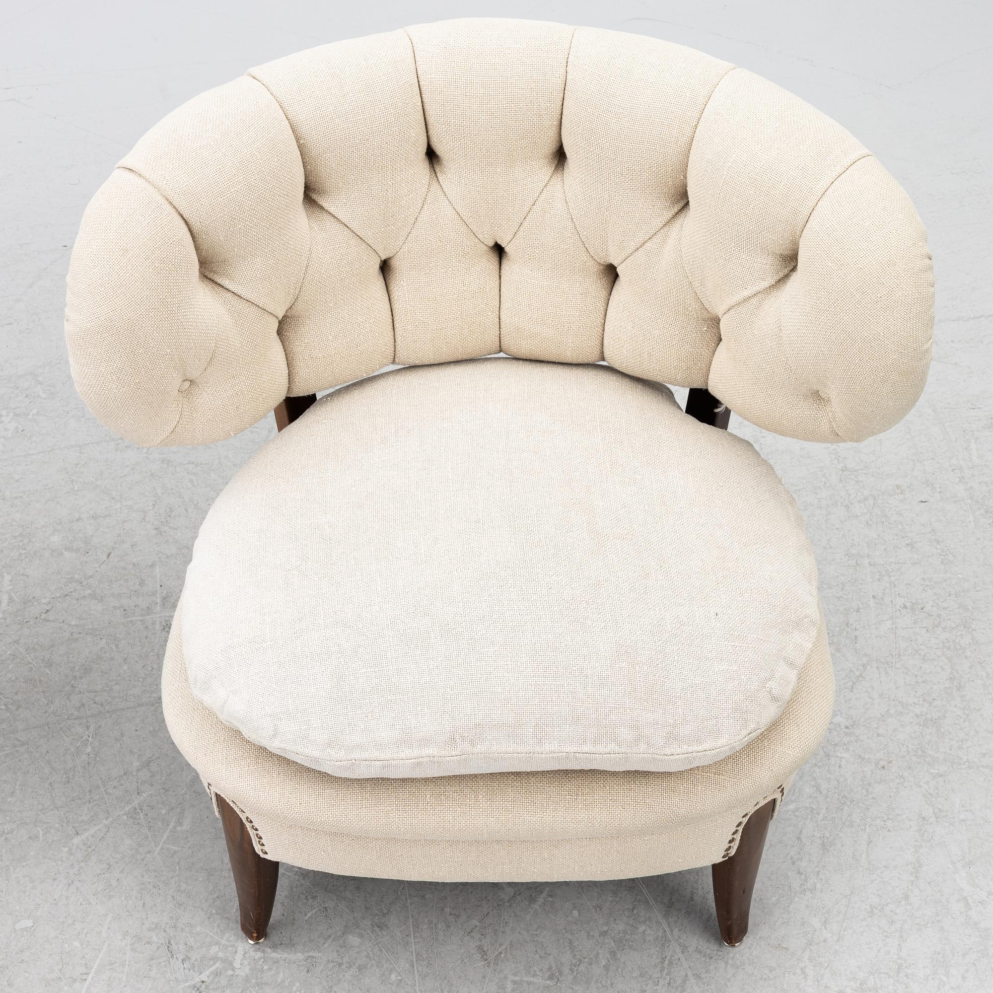 Otto Schulz, fåtöljer, ett par, Jio Möbler, 1900-talets andra hälft.