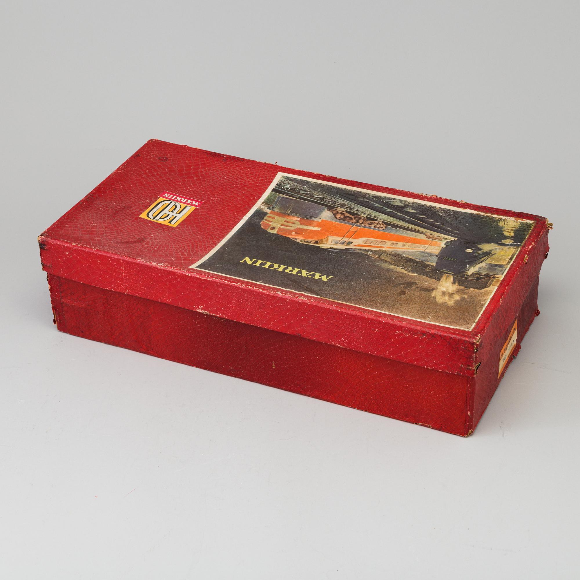 A railway set, Märklin HO, Germany.