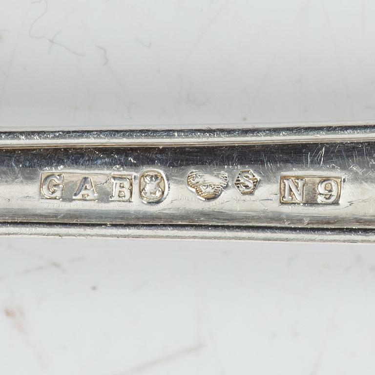 Cutlery, 20 pieces, silver, 19th-20th century.
