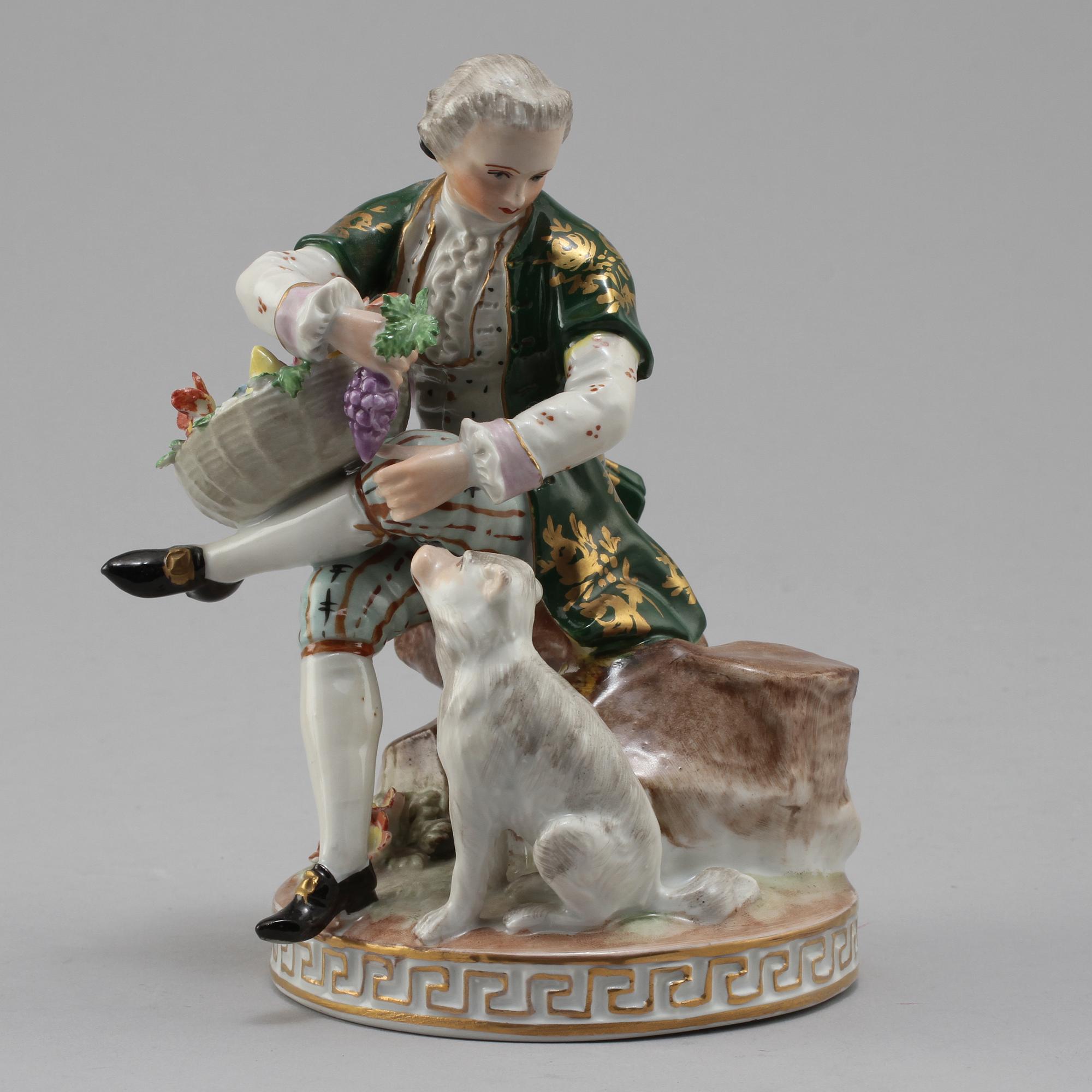 FIGURIN, porslin, Dresden, omkring 1900.