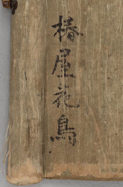 Unidentified artist, "Bird with Magnolia and Peony", China, late Qing dynasty / first part of the 20th century.