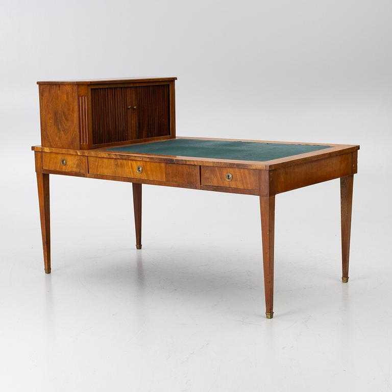 A Swedish Empire mahogany desk, first part 19th century.