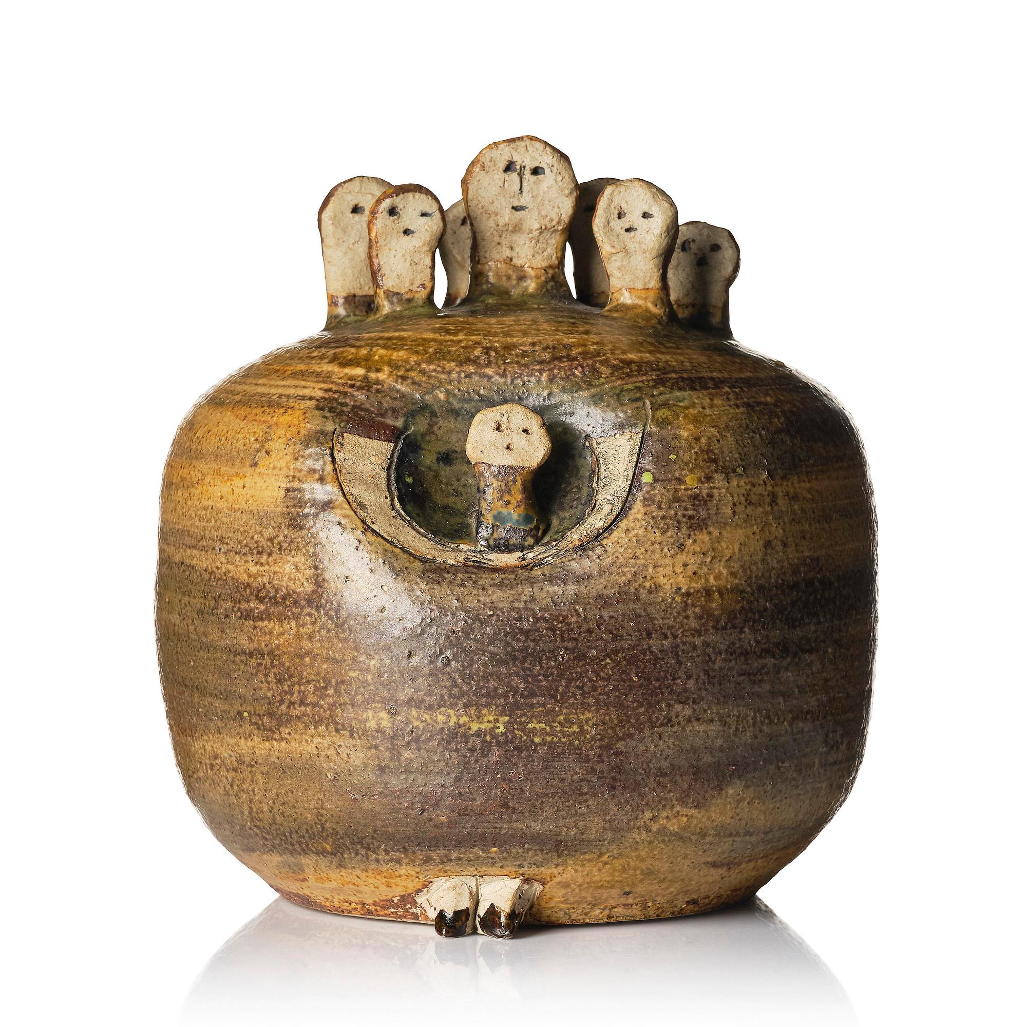 Lisa Larson, a unique stoneware sculpture, Gustavsberg Studio circa 1960.