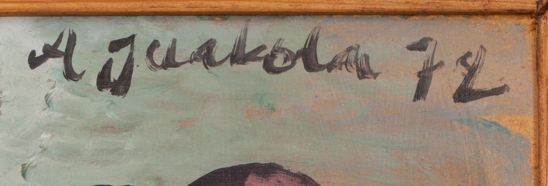 ALPO JAAKOLA (FINLAND), olja på masonit, sign. och dat. -72.