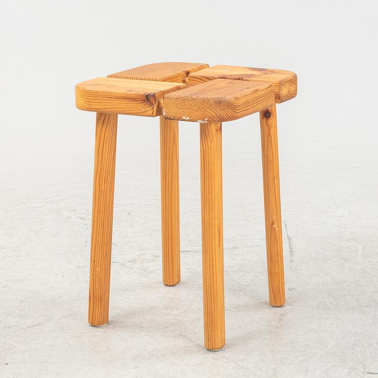 Olof Ottelin, attributed, stool, pine, second half of the 20th century, Finland.