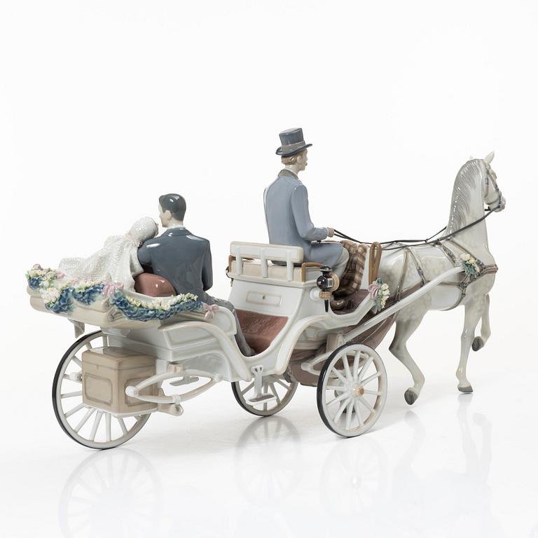 Lladró, figurine, "Bridal Carriage", Spain.