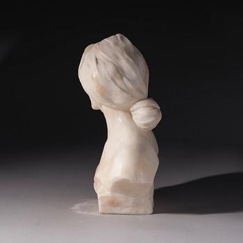 ANTONIO FRILLI, skulptur, marmor, signerad a tergo, tidigt 1900-tal.