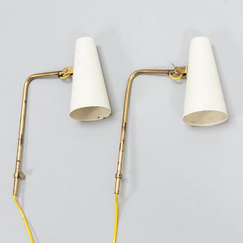 PAAVO TYNELL, Two mid-20th century '9459' wall lights for Taito.