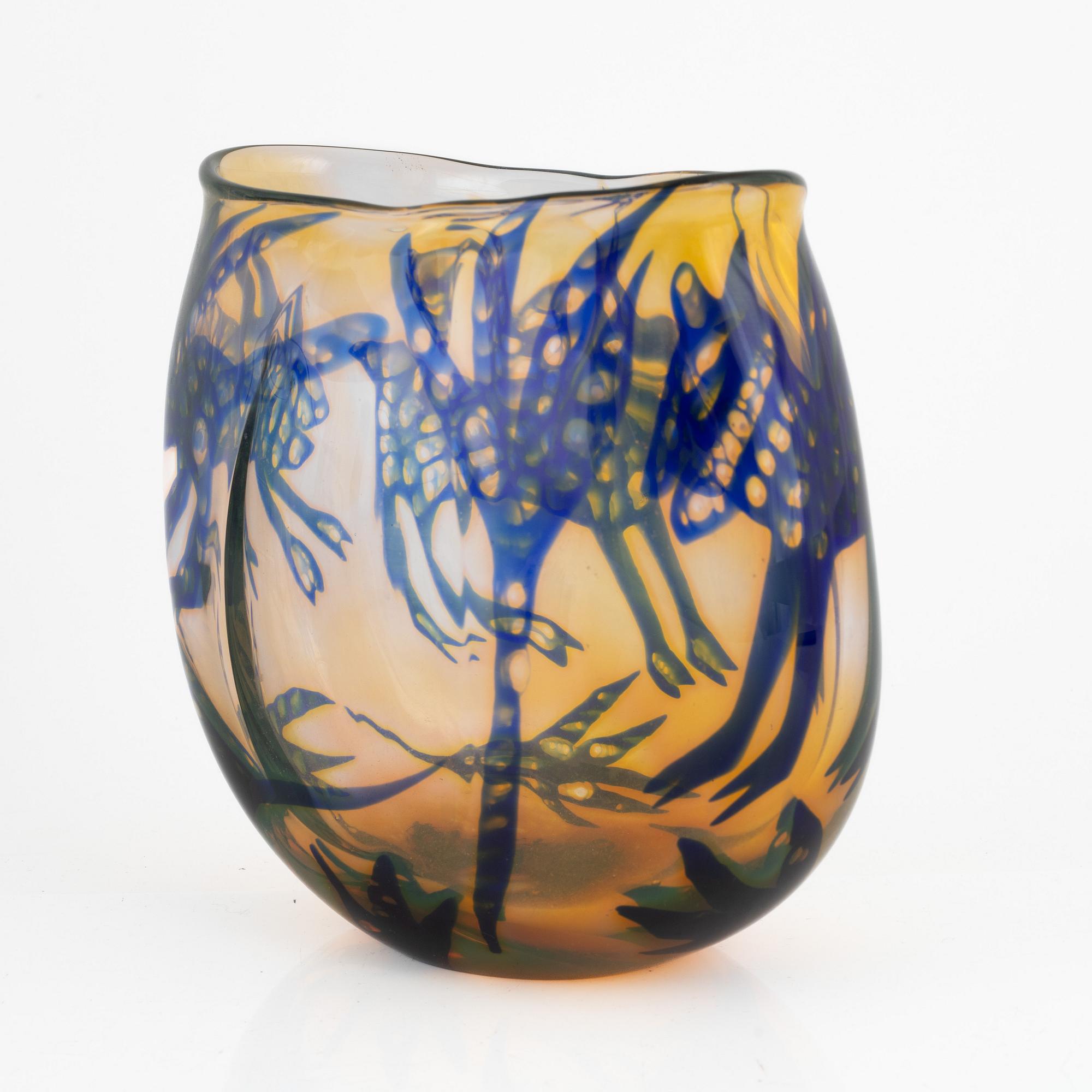 Ulrica Hydman-Vallien, vase, unique, Boda, Åfors, Sweden.