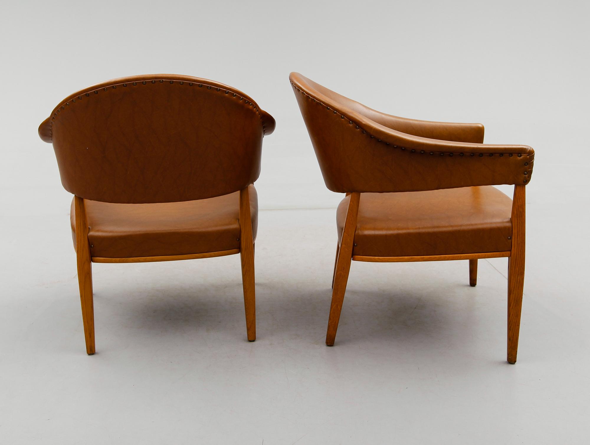 FÅTÖLJER, 1 par, Diö Möbler, 1900-talets andra hälft.