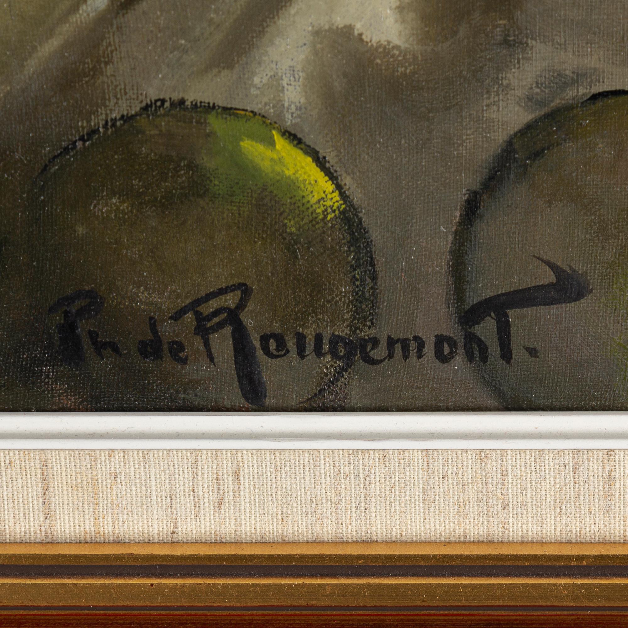 PHILIPPE DE ROUGEMONT, oil on canvas, signed.