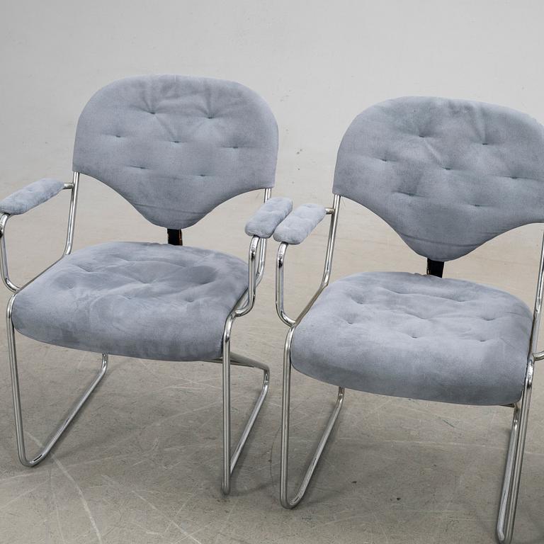 Sam Larsson, Armchairs, three pieces, "Sam", Dux, 1980s.
