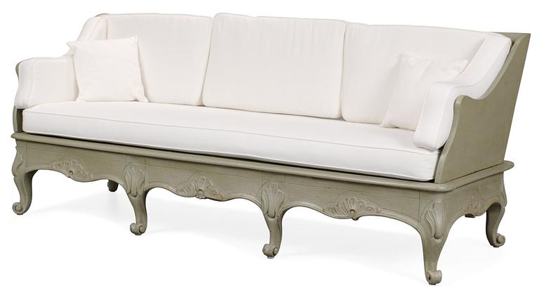 A Rococo sofa.