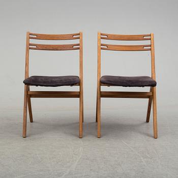 Six 1960s Danish teak chairs.