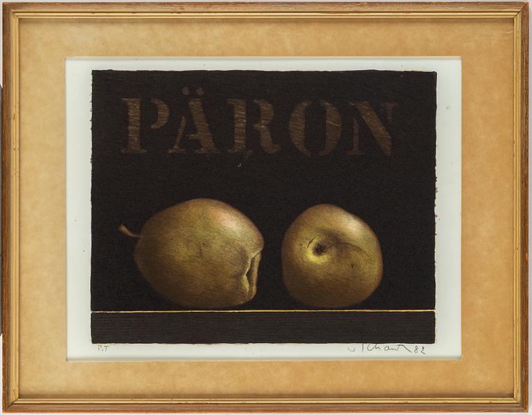 PHILIP VON SCHANTZ, litograph. Signed. Dated. Image 19 x 23.5 cm.