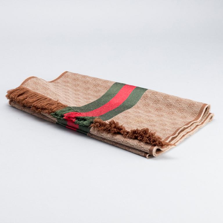 GUCCI, scarf and keychain.