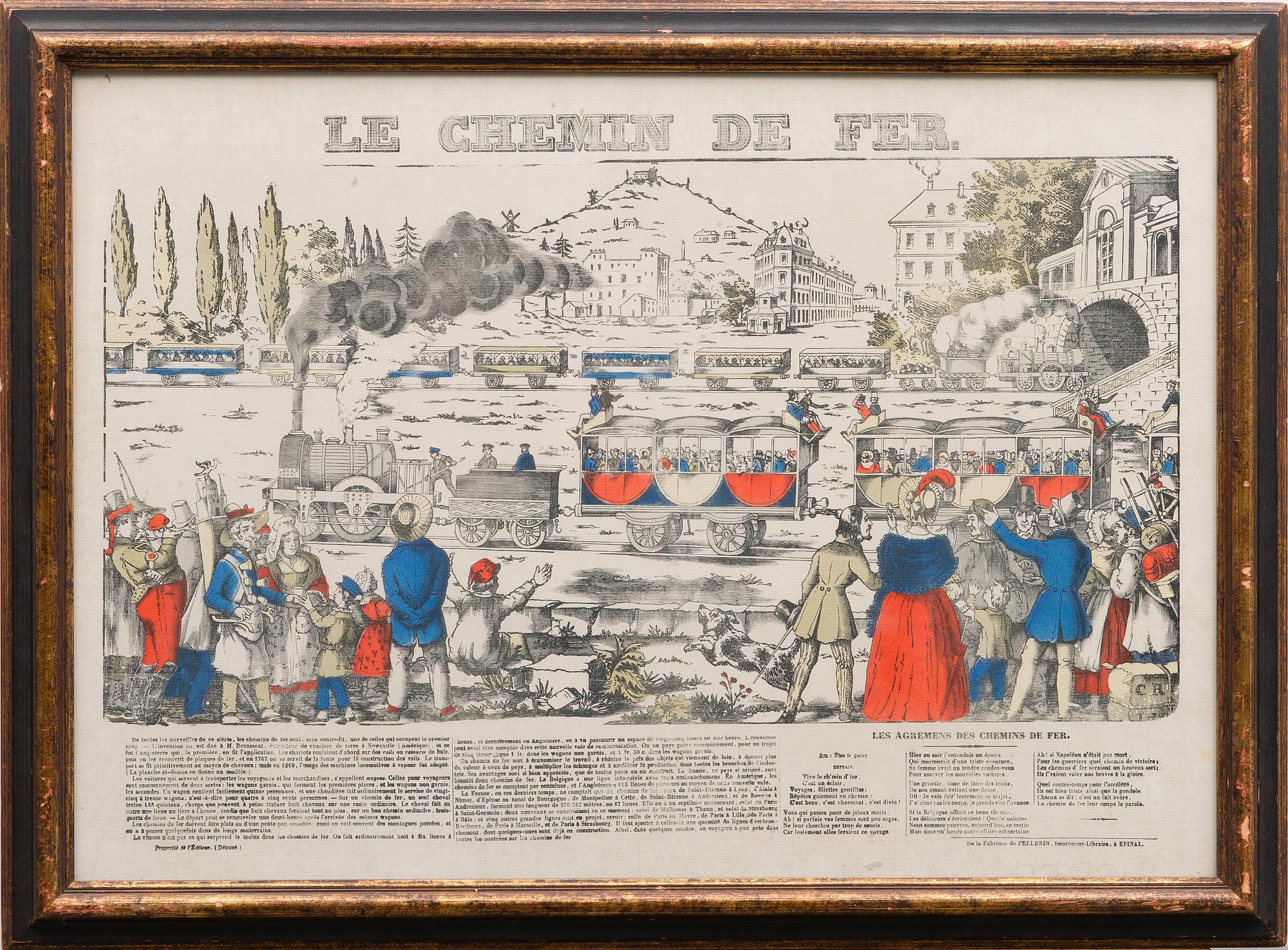 POSTER, xylograph, hand coloured, Pellerin Imagerie d’Epinal, France, end of 19th century.