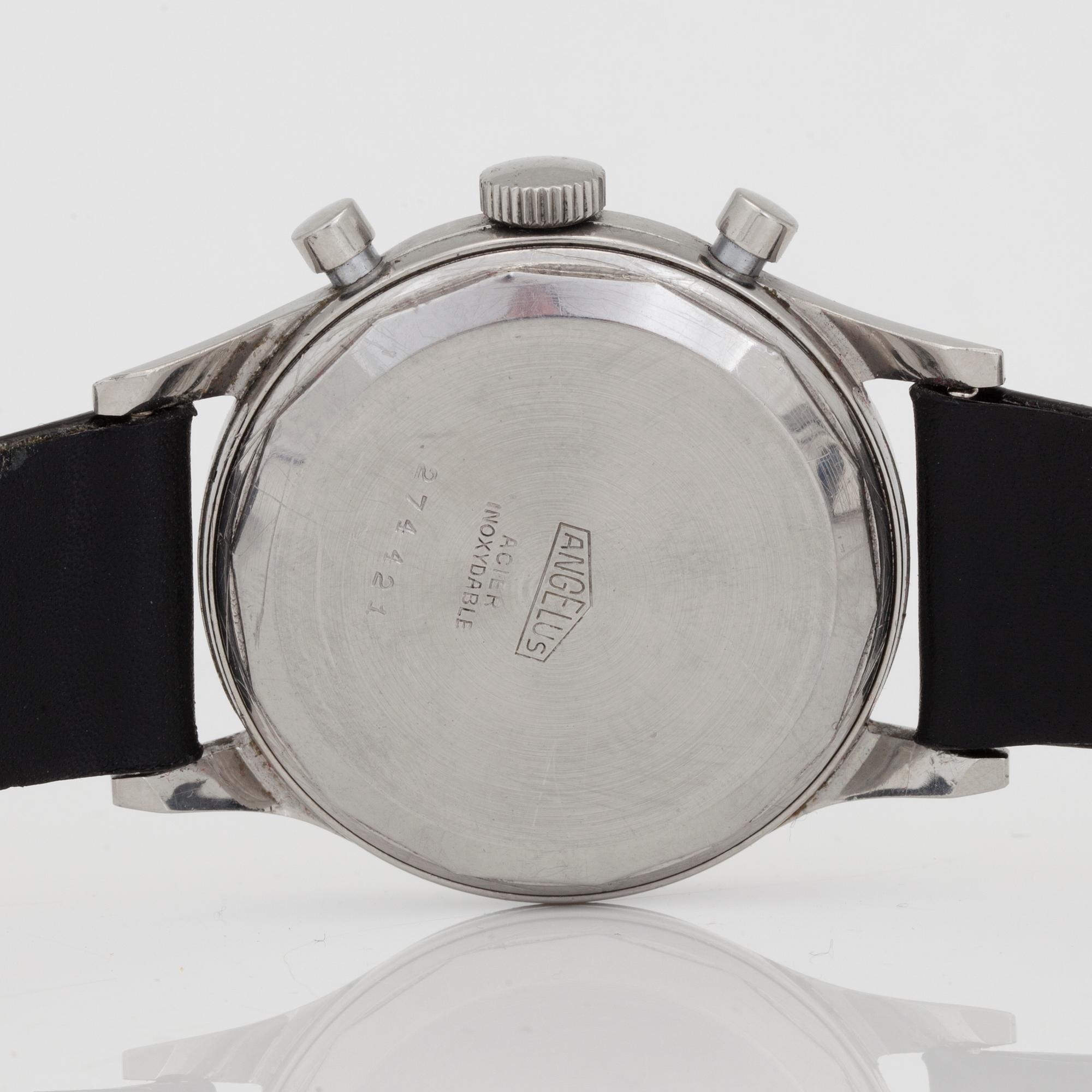 ANGELUS, kronograf, armbandsur, 38,5 mm,