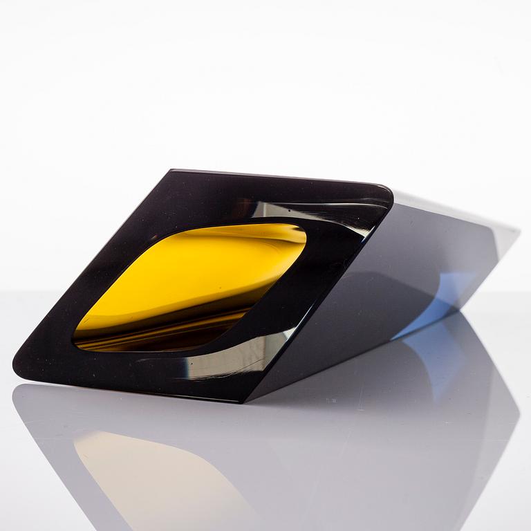 KAJ FRANCK, A 'Prism' vase, signed K. Franck Nuutajärvi Notsjö -61.
