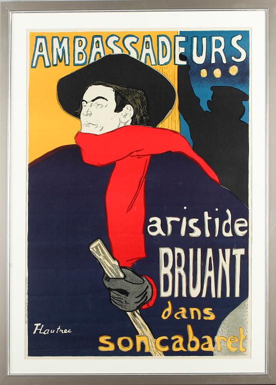 HENRI DE TOULOUSE-LAUTREC, efter, affisch.