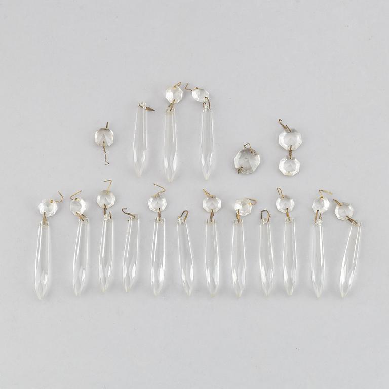 An Empire style chandelier, mid 20th century.
