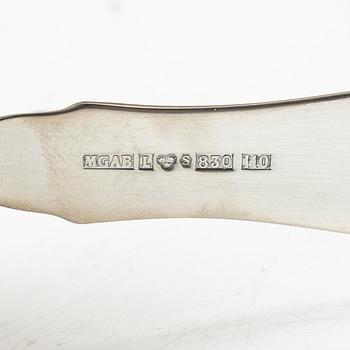 Eric Löfman, a 139-piece silver flat ware set, model 'Uppsala', MGAB, lidköping/Uppsala, Sweden, 1964-87.