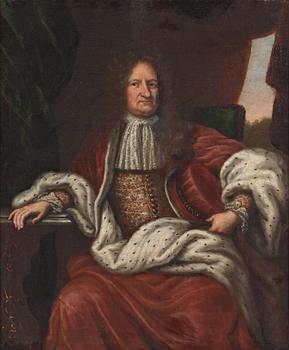 516. David Klöcker Ehrenstrahl Hans ateljé, "Greve Lars Wallenstedt" (1631-1703).