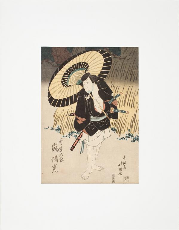 TRÄSNITT, 2 st, båda bär sign. 1800-talets mitt.