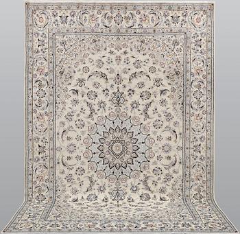 Matta, Nain, part silk, s.k. 9LAA, ca 306 x 202 cm.