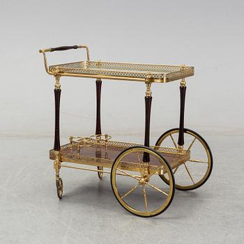 A serving trolley from the second half of the 20th century.